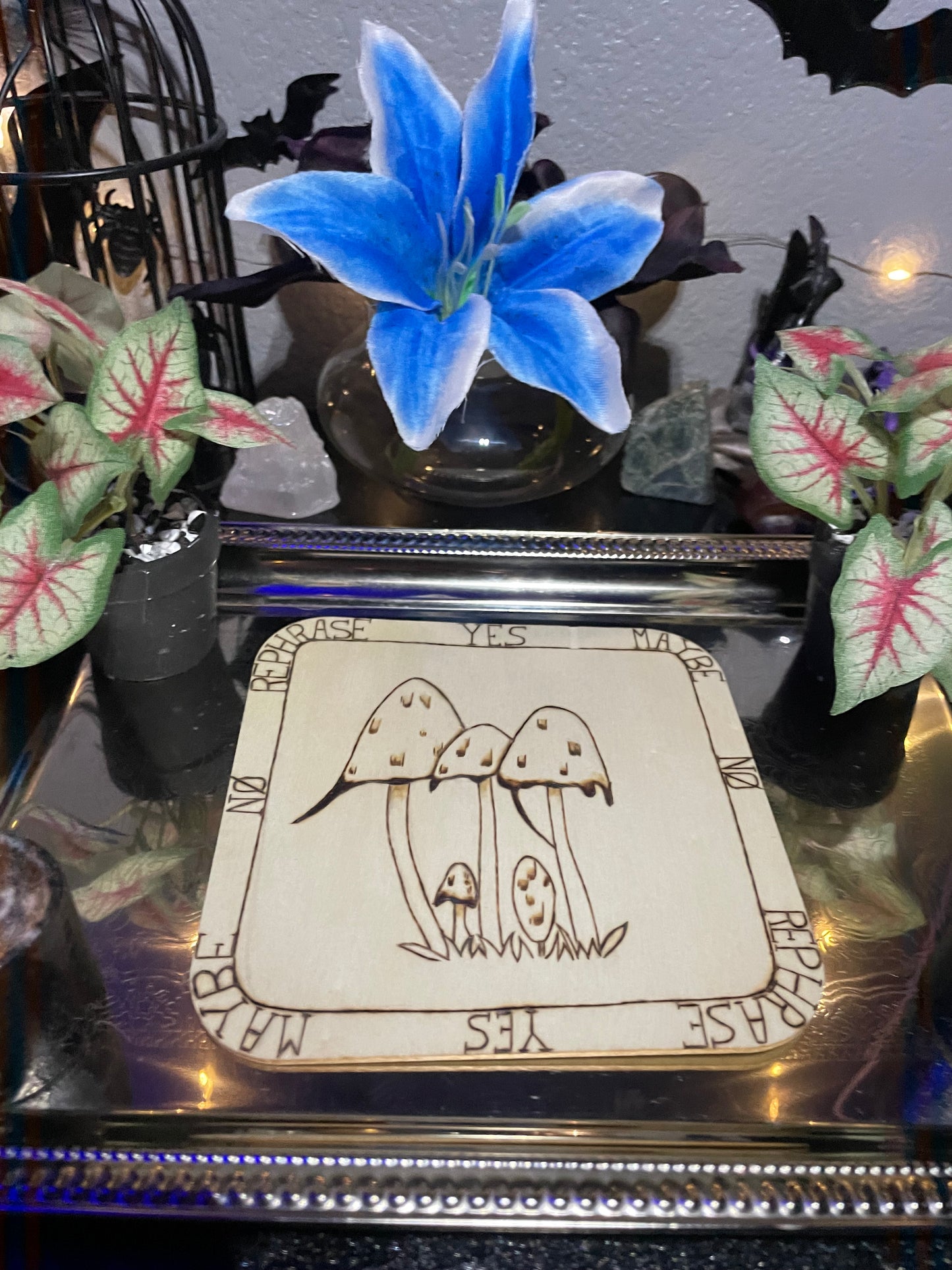 Wood Burned Pendulum Board