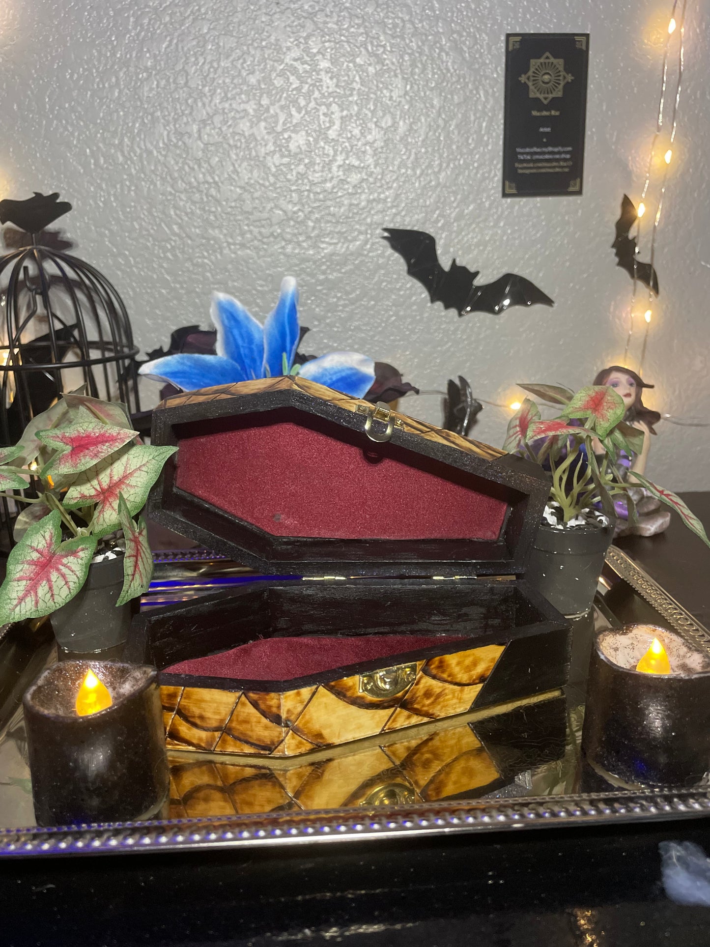 Spider Coffin Trinket Box
