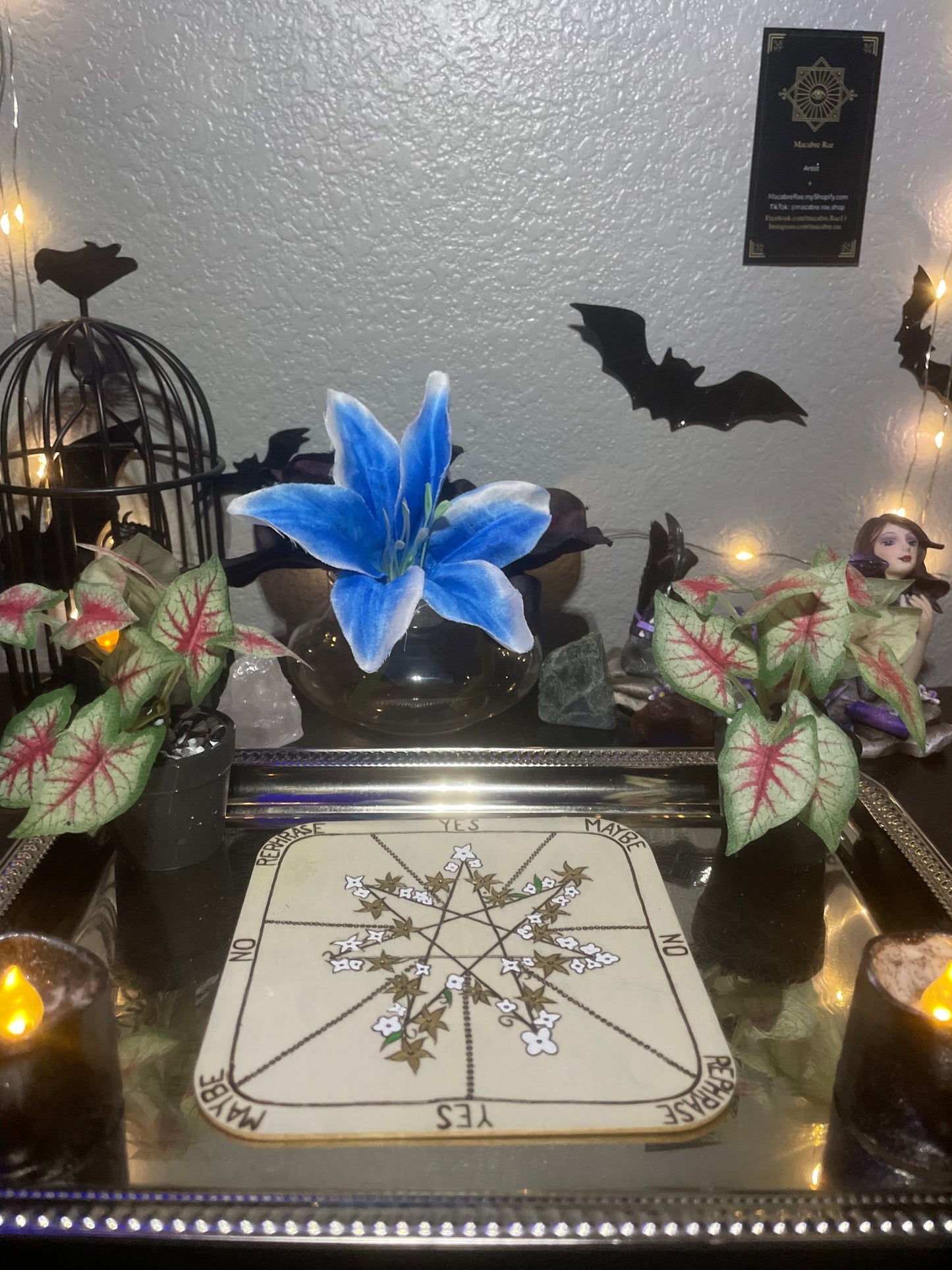 Wood Burned Pendulum Board