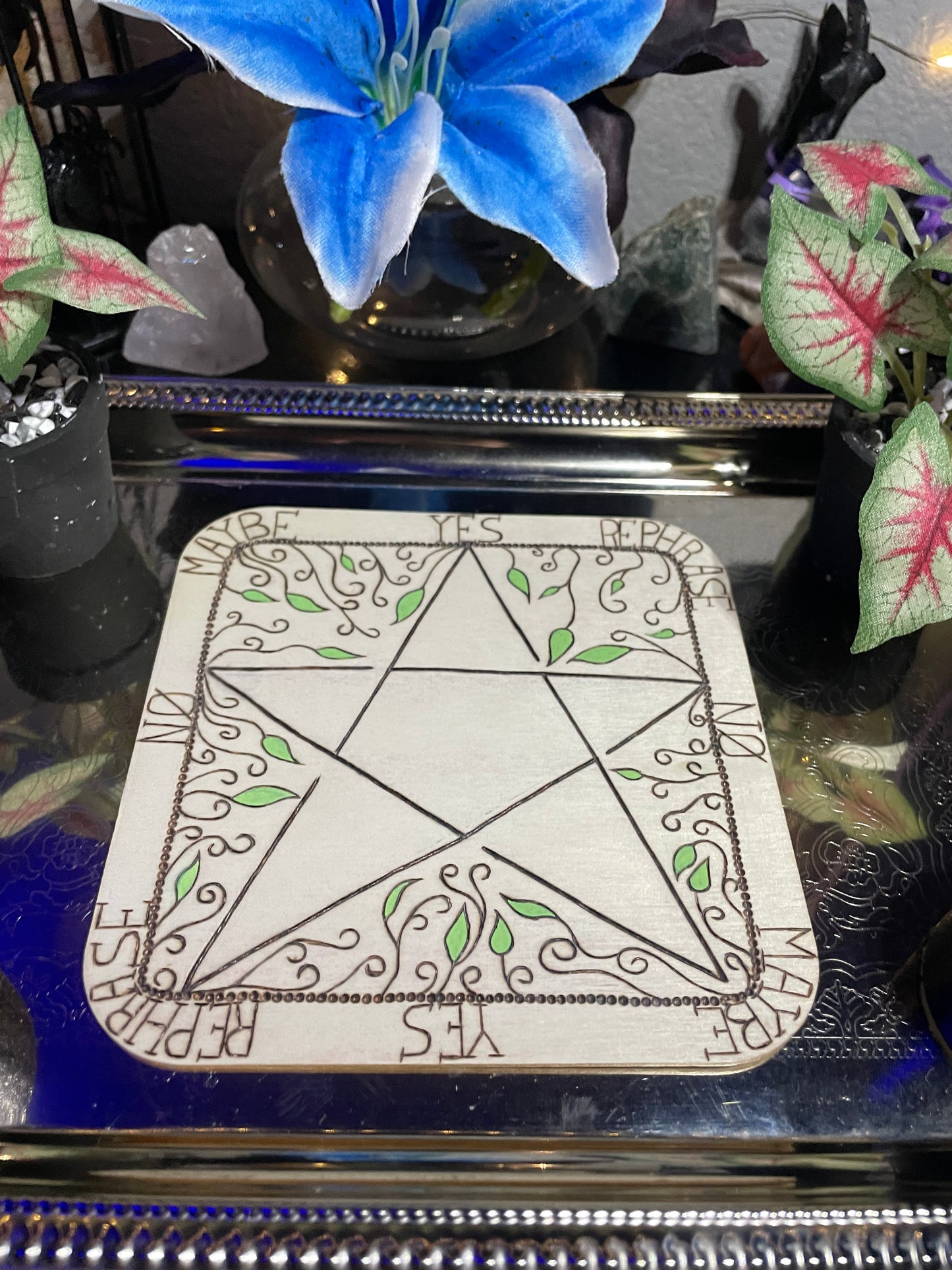 Wood Burned Pendulum Board