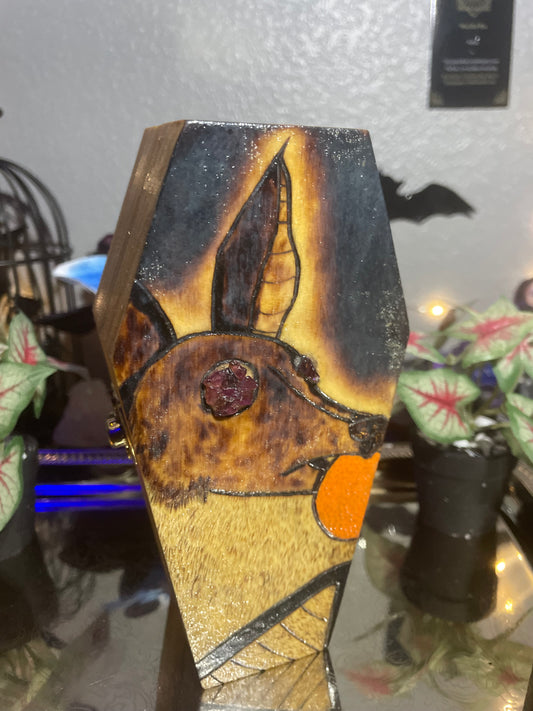 Garnet Eyed Bat trinket Box