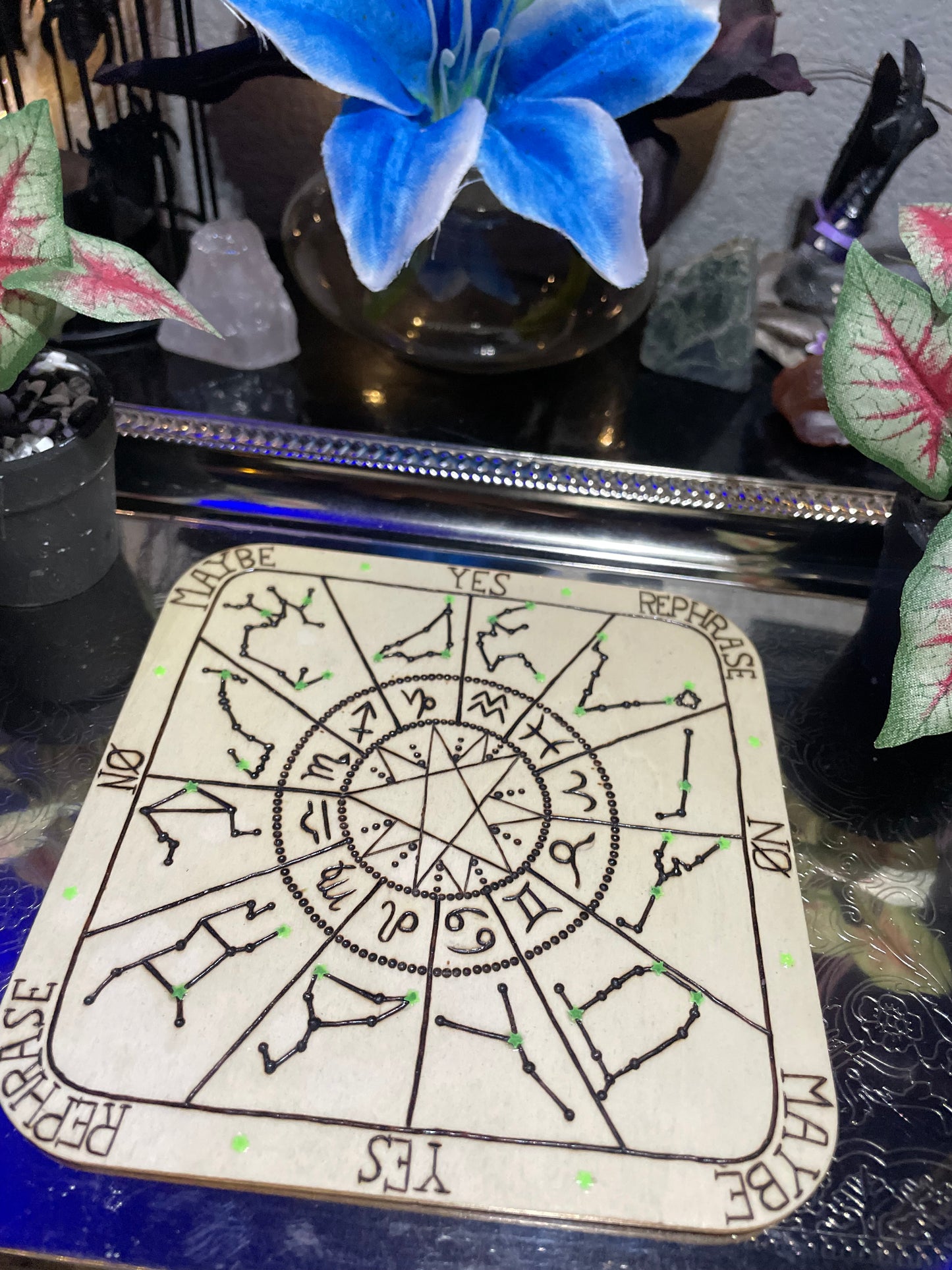 Wood Burned Pendulum Board